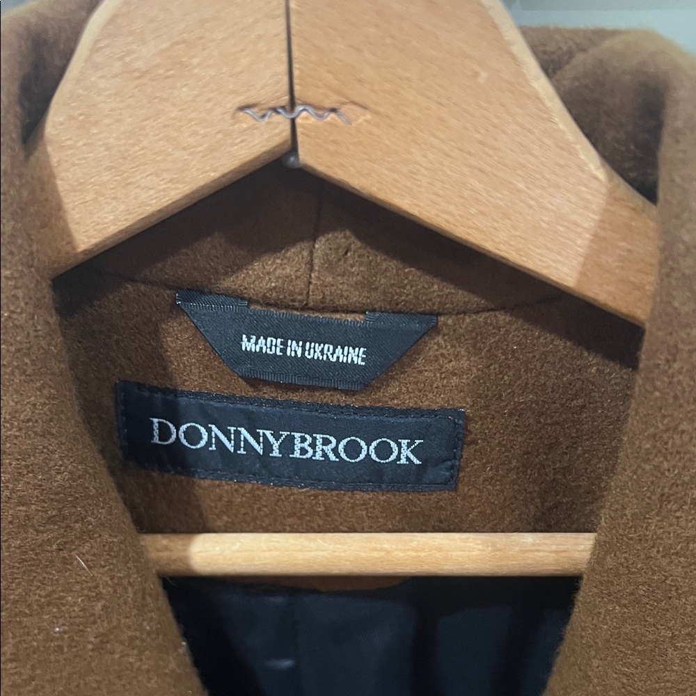 Donny brook Women’s Double-Breasted Brown Wool Coat - Picture 2 of 5